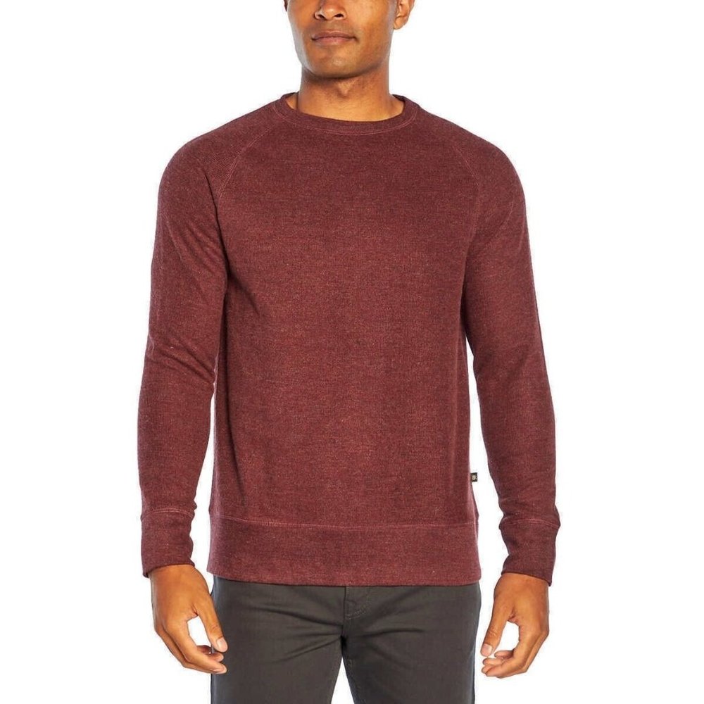 Banana Republic Men’s Waffle Crew Sweatshirt Mid-weight Purple Size XL - Picture 1 of 4